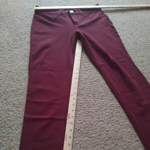 Seven7 Women's Burgundy Ponte Skinny Pant Size 8 4‎ Way Stretch